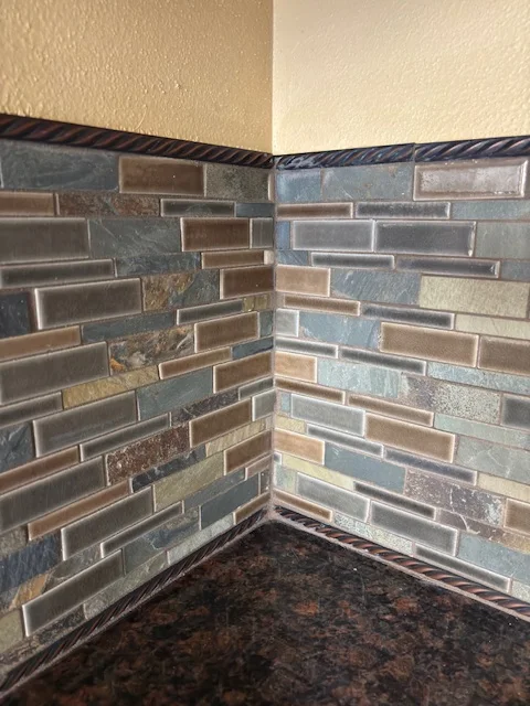 Custom kitchen backsplash installation - SE Wisconsin