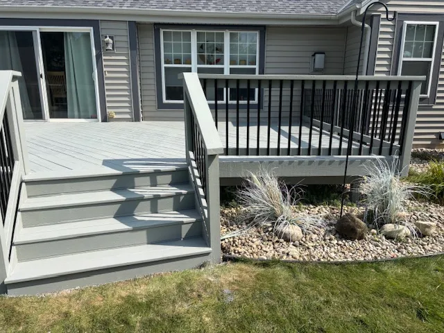 Deck restoration after repair - SE Wisconsin