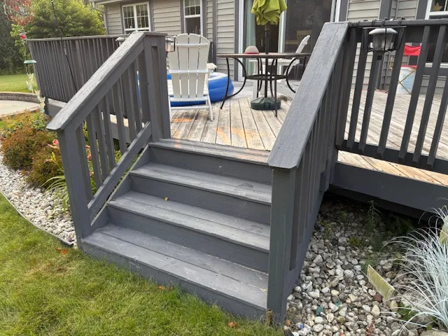 Deck before restoration - SE Wisconsin