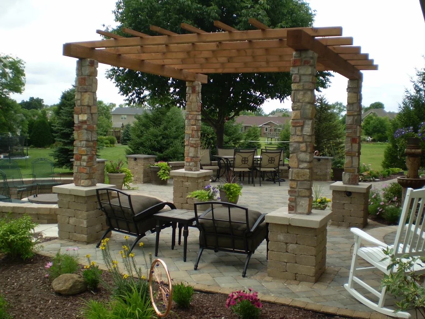 Custom paver patio design in Fox Lake - Fox Lake, IL