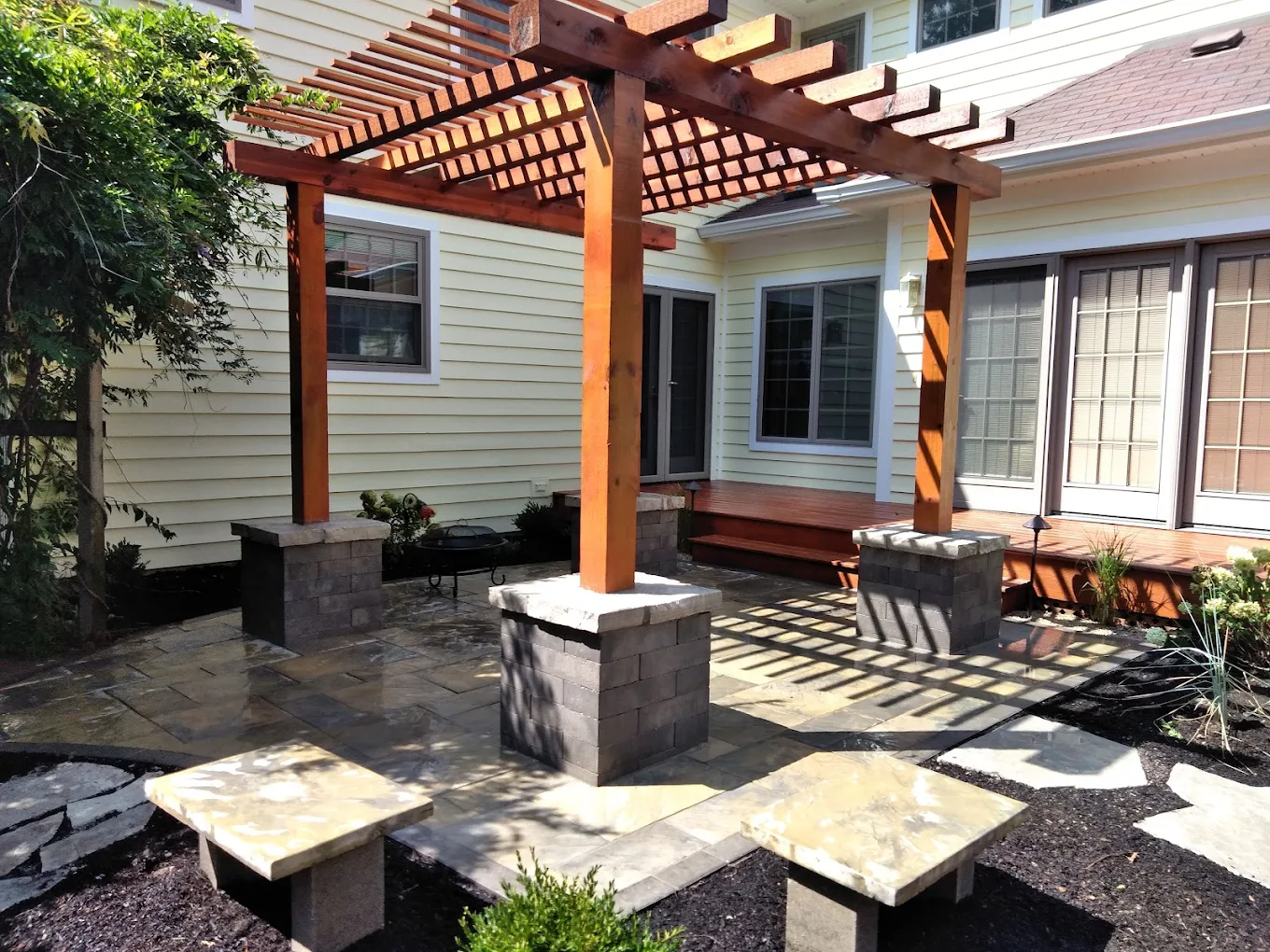 Finished pergola structure in Ingleside - Ingleside, IL